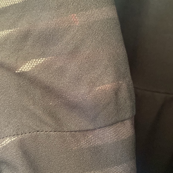 BCBGMaxAzria Black Gown Maxi Structured Satin Gown Size 6 Prom Homecoming Mesh - Picture 14 of 17